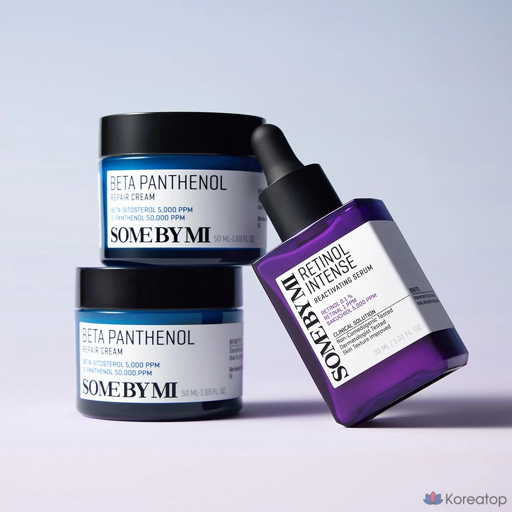 Набор для создания эффекта «стеклянной кожи» [сыворотка с ретинолом + крем с бета-пантенолом], 1 шт.