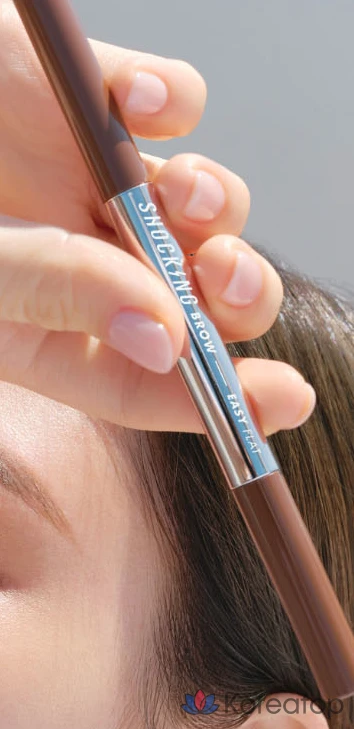 Карандаш для бровей Tony Moly The Shocking Brow Easy Flat Eyebrow Auto Pencil 0.5g, 01 Natural Brown, 1 шт., фото 3