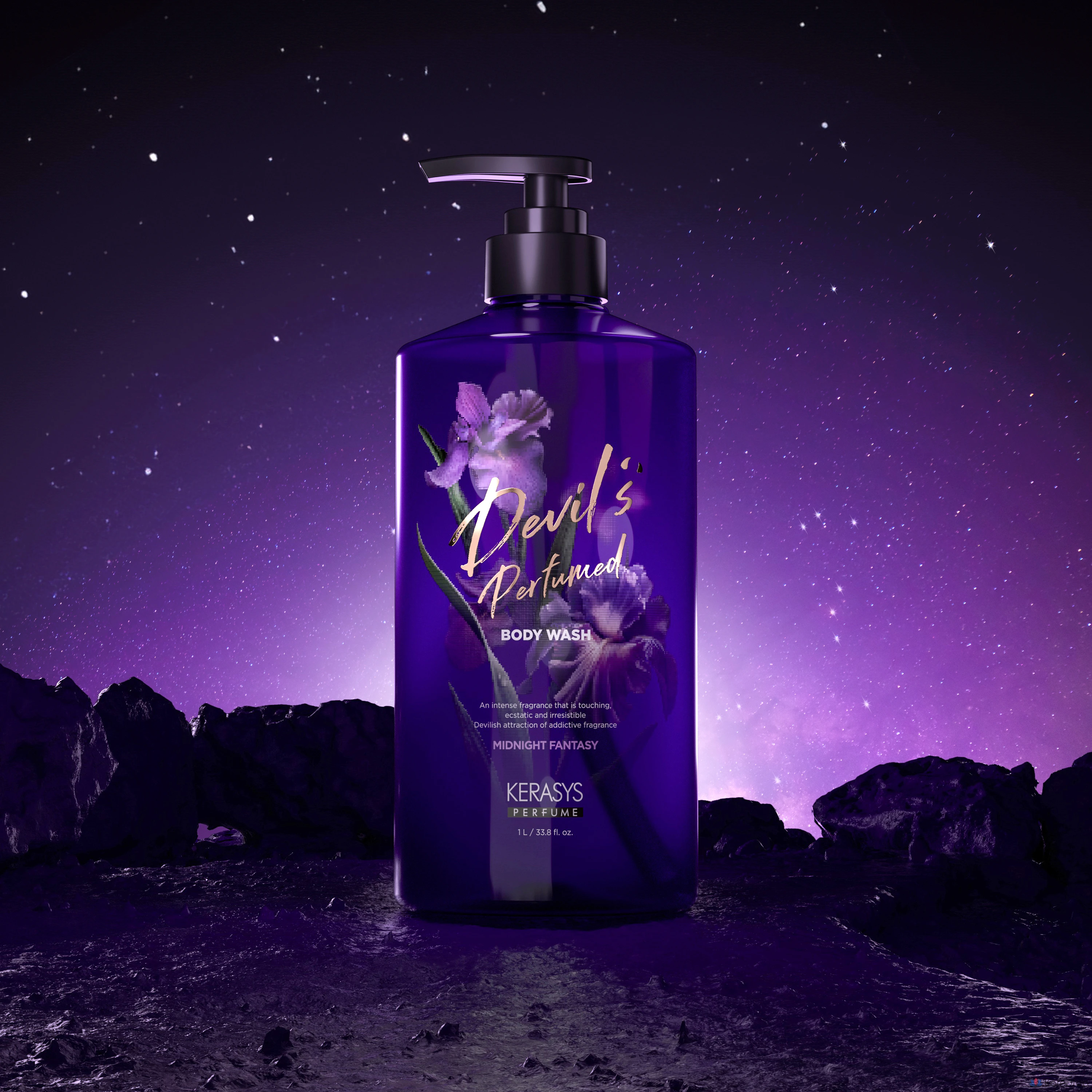 Гель для душа KeraSys Devil's Perfume Midnight Fantasy, 1 л, 1 шт.