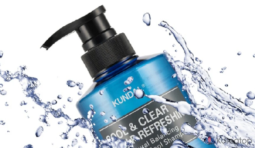 Освежающий шампунь для кожи головы Kundal Cool & Clear с ароматом аквамяты, 1,058 л, 1 шт., фото 8