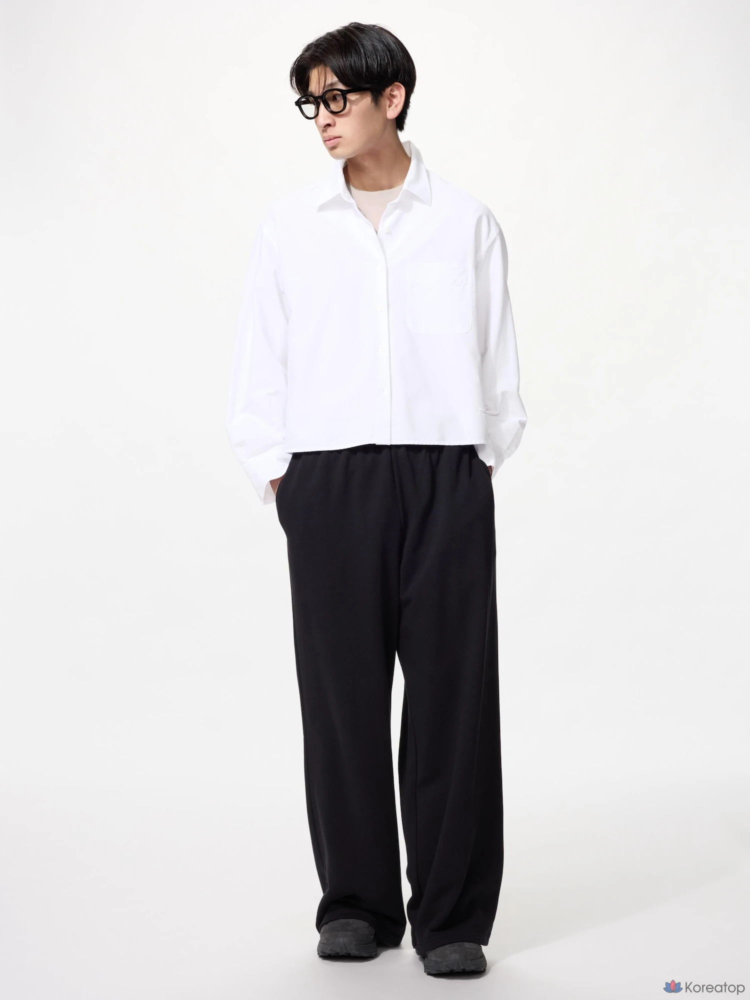 Брюки Uniqlo Sweat Wide Pants, длина 75-78 см