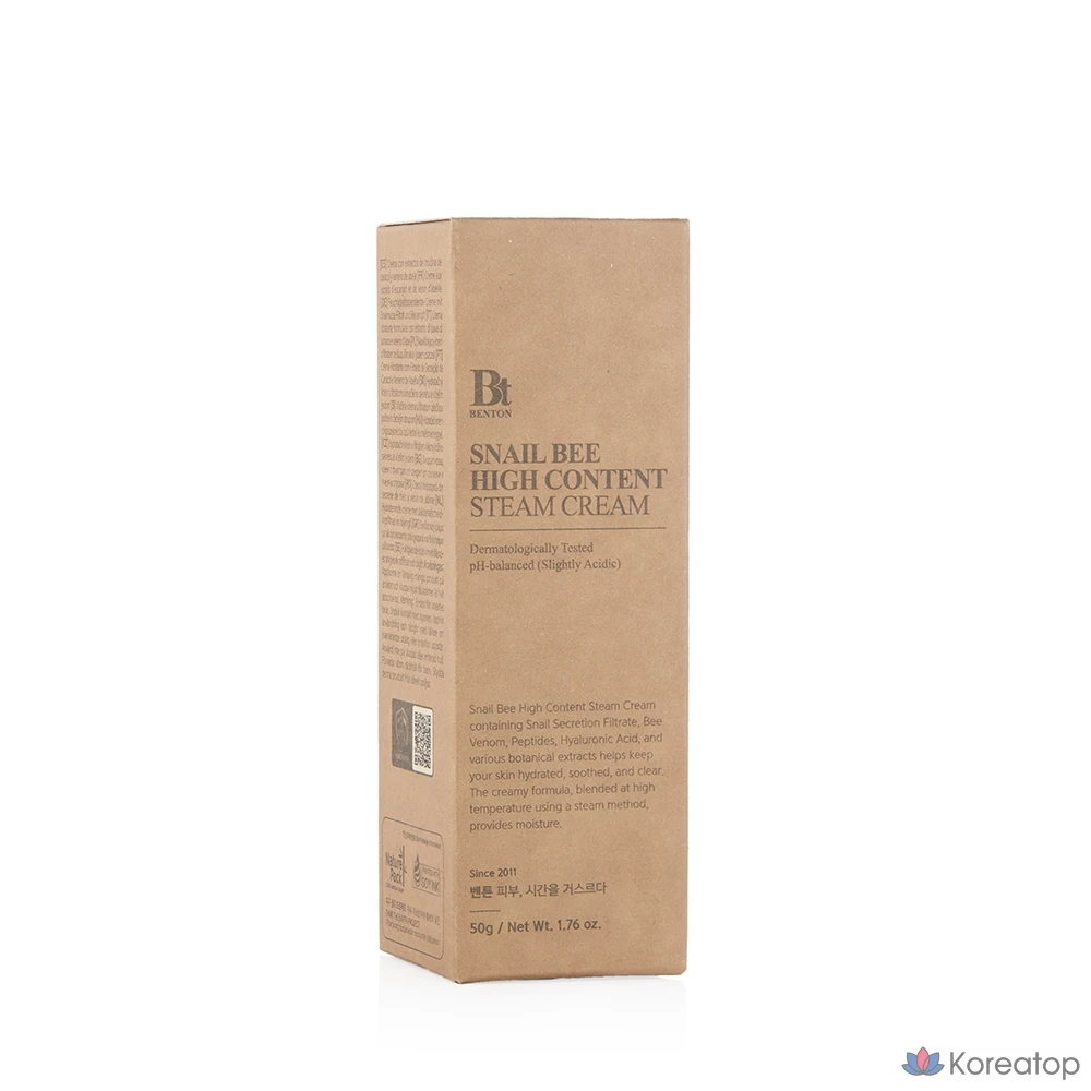 Паровой крем Benton Snailbee High Content Steam Cream 50 г для чистой кожи, 1 шт.