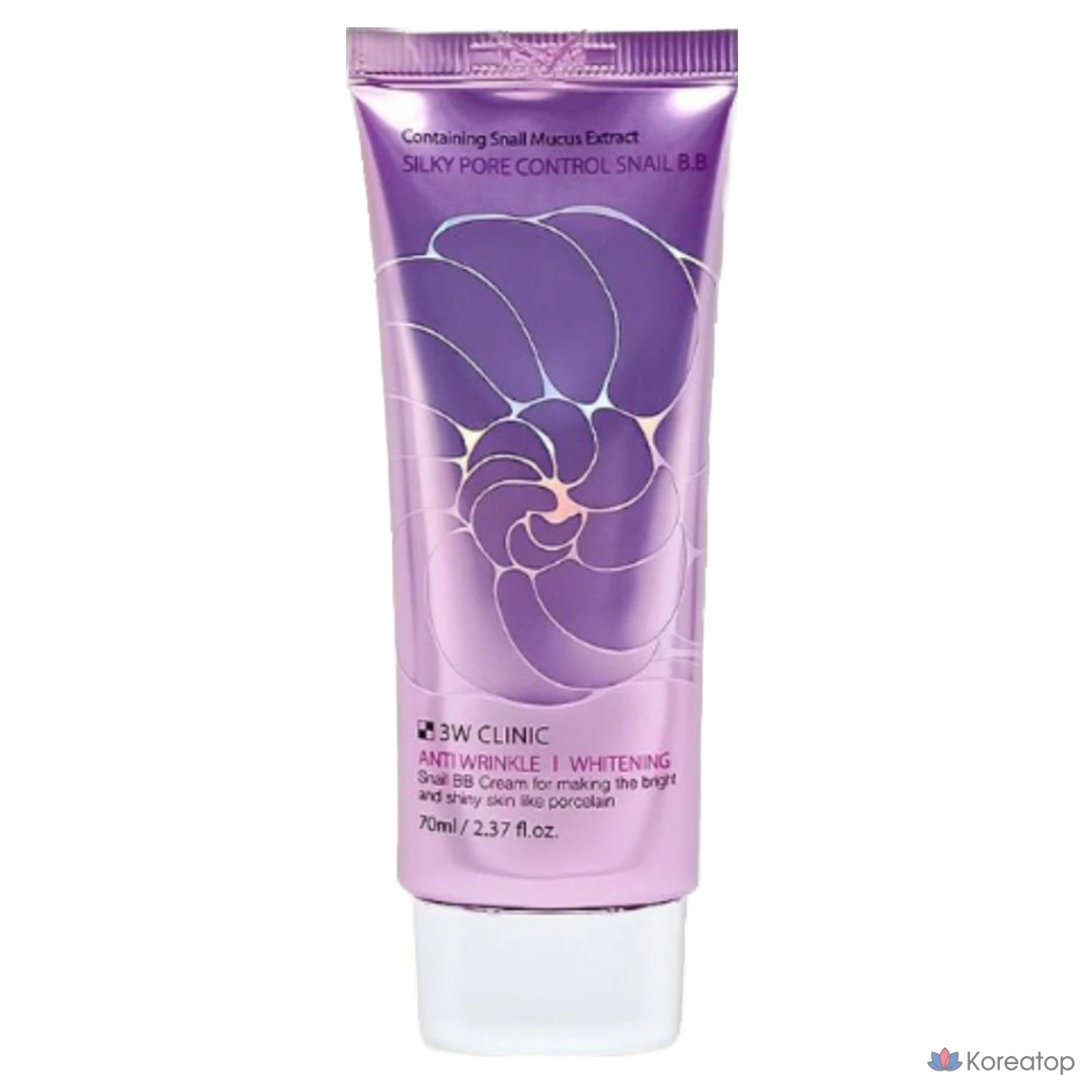 Biomol 3W Clinic Snail White BB Cream Silky Pore Control Snail, 70ml, Beige Tone, 1 шт.