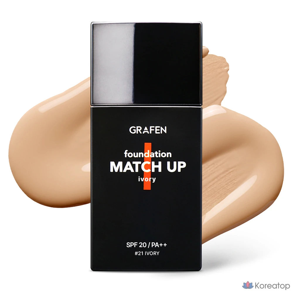 Тональный крем GRAFEN Match Up Foundation, 40 мл, оттенок 21 Ivory, 1 шт.