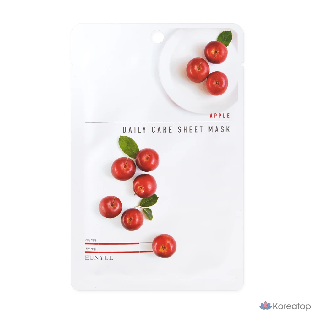 Тканевая маска для лица Eunyul Apple Daily Care Sheet Mask, 150 шт., фото 2