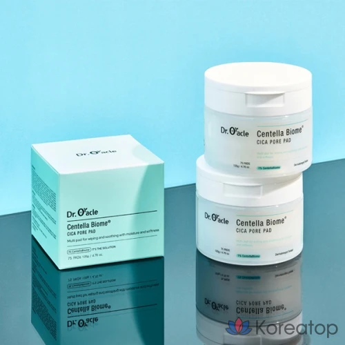 Dr. Oracle Centella Biome Cica подушечки, 135 г, 1 упаковка, 75 листов.