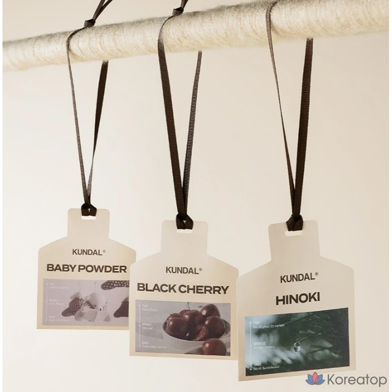 Ароматизированные саше Kundal Car, 7 г x 4 шт., 1 шт., Черная вишня