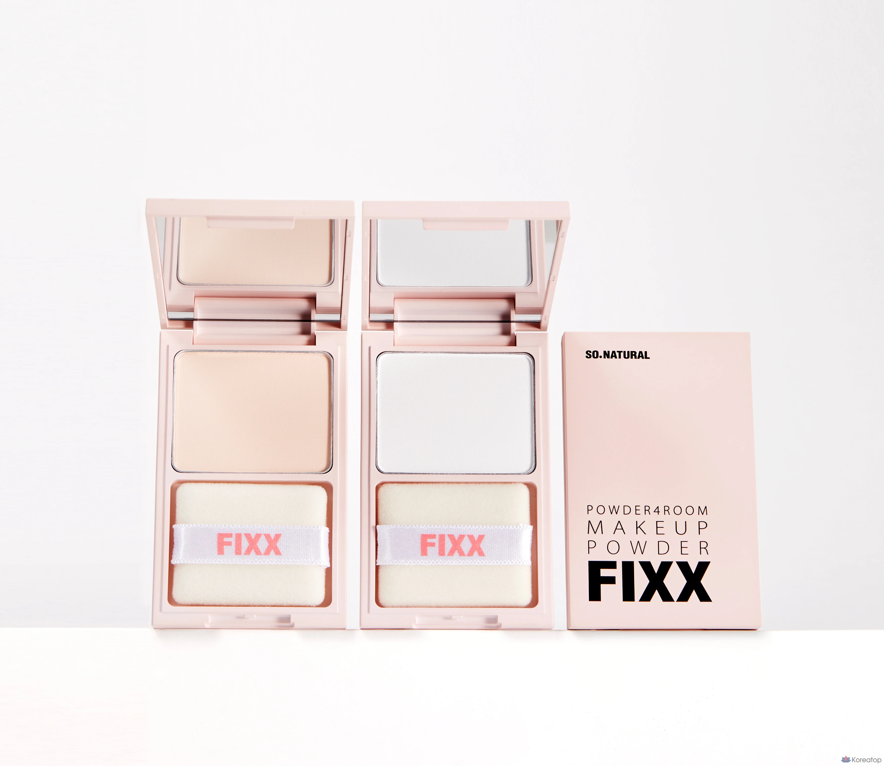 Фиксирующая пудра для макияжа So Natural, 6 г, ярко-розовая, 1 шт., фото 2