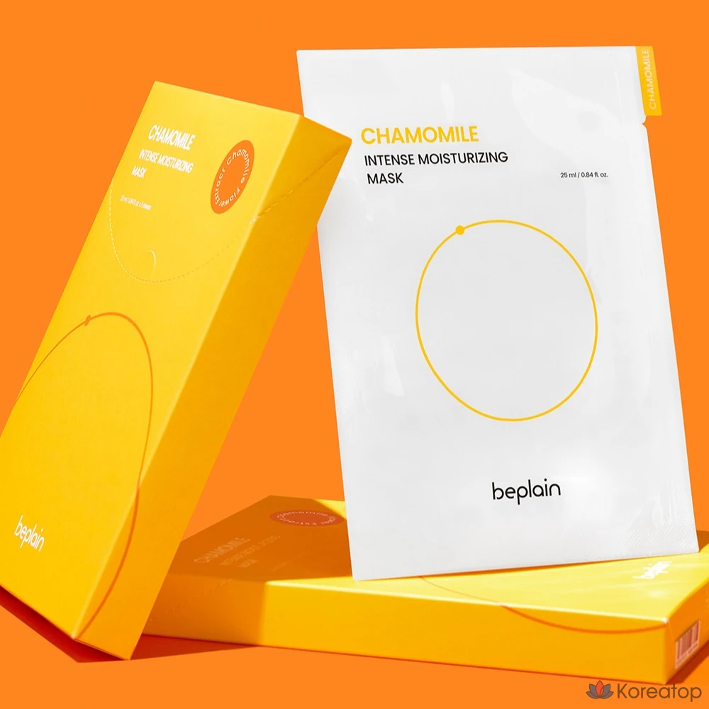 Тканевая маска для лица Beplain Chamomile Intense Moisture Mask, 125 мл, 10 шт., фото 10
