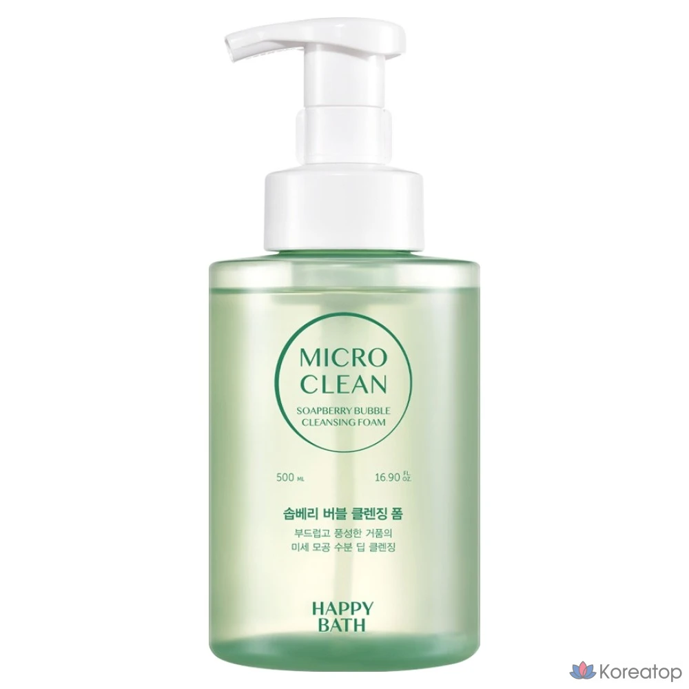 Пенка для умывания Happy Bath Micro Clean Soapberry Bubble, 1 шт., 500 мл