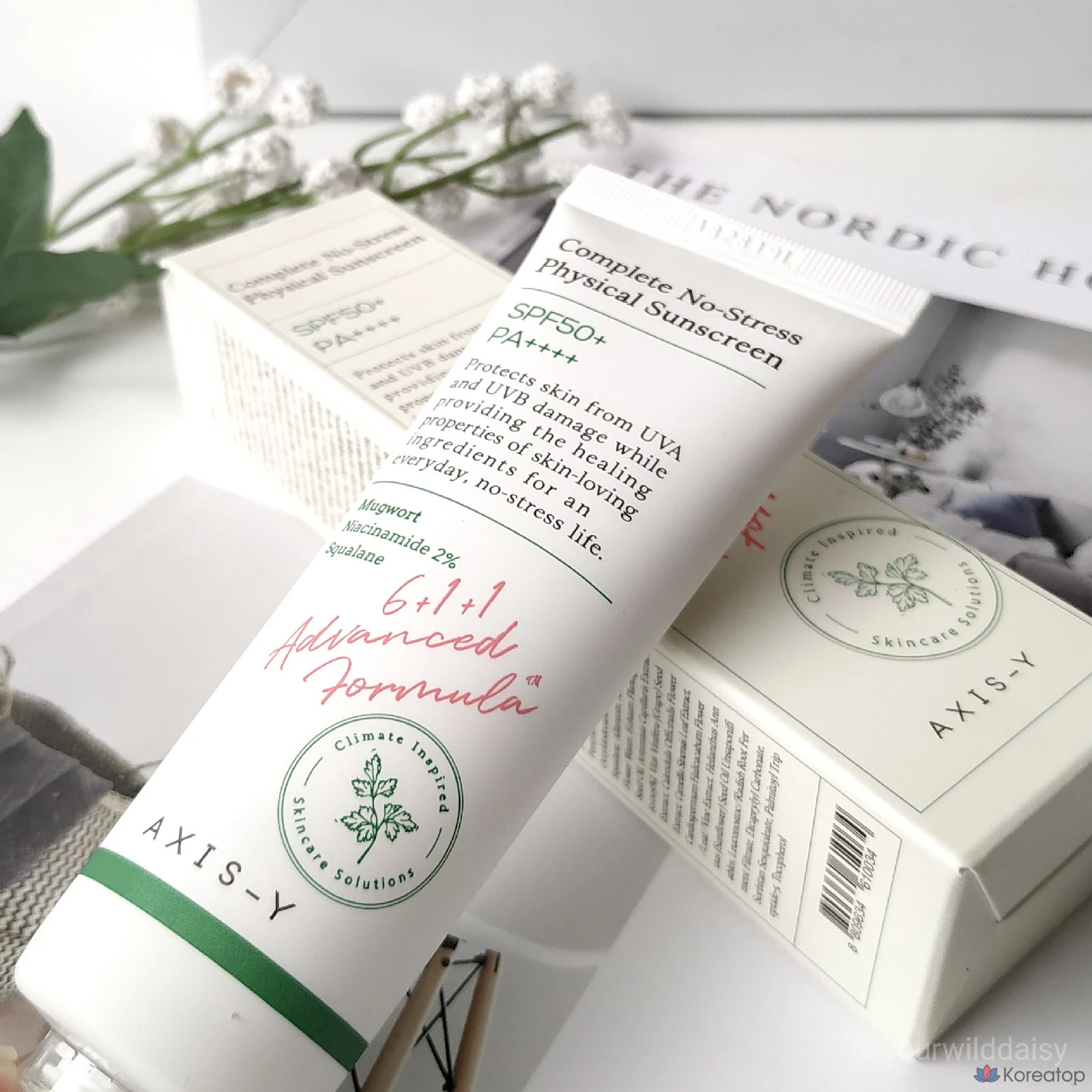 AXIS-Y Complete No-Stress Physical Sunscreen SPF50+ PA++++, 1 шт., 50 мл