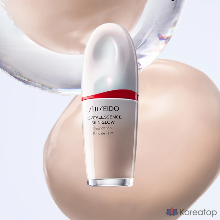 Тональная основа Shiseido Revitalessence Skin Glow Foundation, оттенок 160 Shell, 30 мл, 1 шт., фото 2