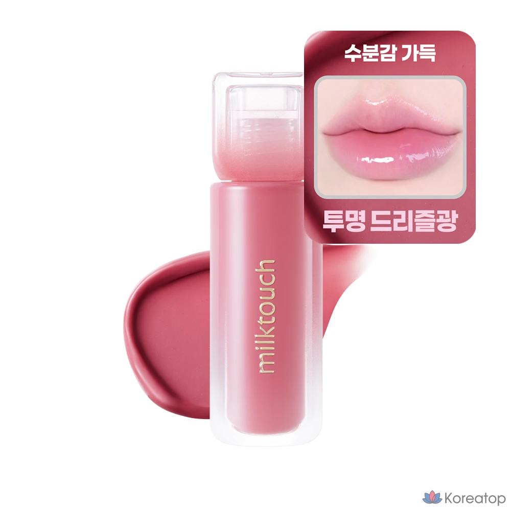Блеск для губ Milk Touch Dew Stain Sheer Lip Gloss, оттенок 02 Bubbly Pink, 1 шт.