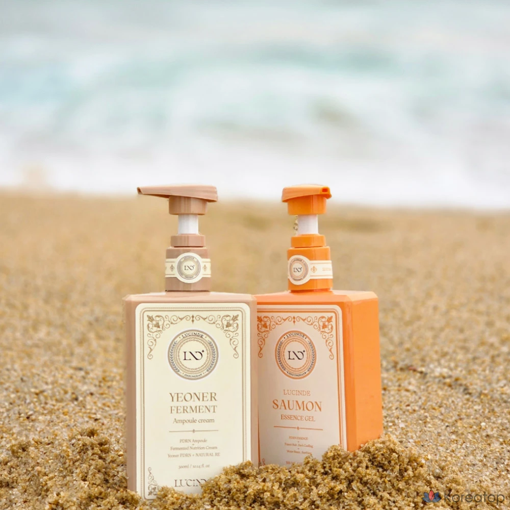 Крем Lusand PDRN с экстрактом лосося, набор гелей-лосьонов Nuclear Bomb Synergy All-in-One Half-and-Half, 1 комплект, 600 мл.