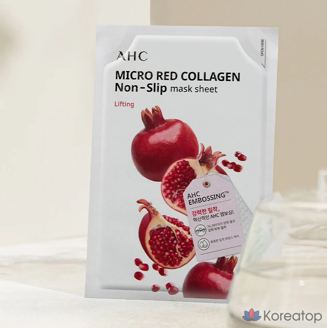 AHC Micro Red Collagen Adhesive Mask Sheet 33ml, 10 Sheet, 3 Pack, фото 2
