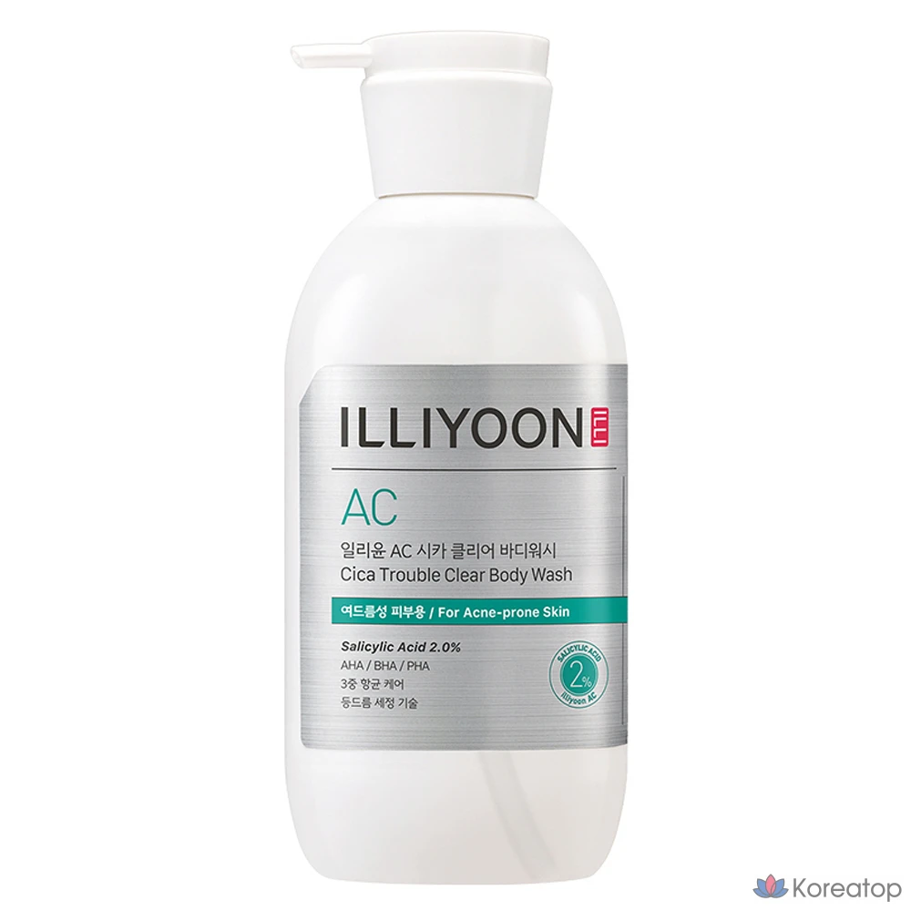 Гель для душа Illiyoon AC Cica Clear, 1 шт., 400 мл