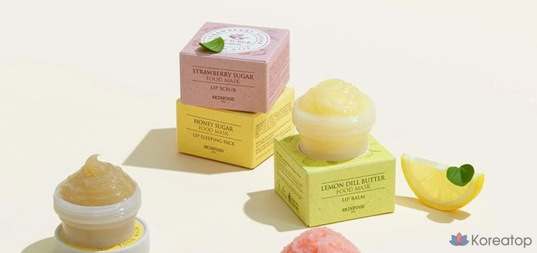 Бальзам для губ Skinfood Butter Food Mask, 21 г, 4 шт., лимонно-укропный., фото 5