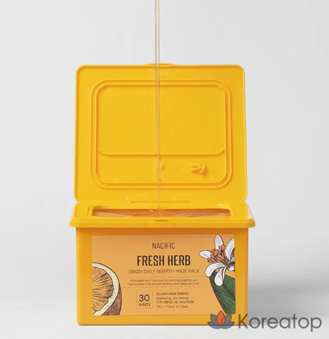 Набор масок для лица NACIFIC Fresh Herb Origin Daily Reversal Mask Pack, 30 штук, 2 упаковки., фото 2