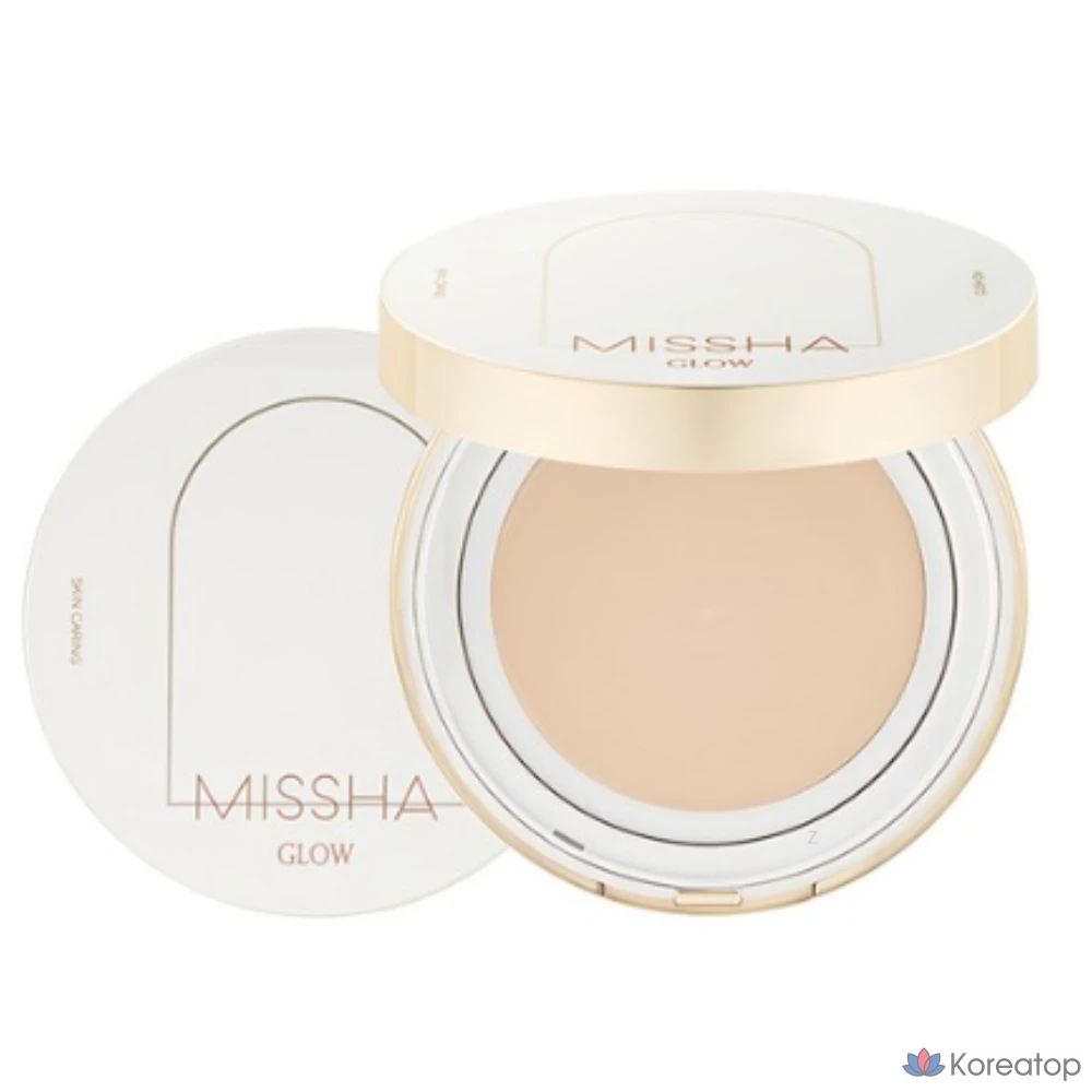 Тональный крем-кушон Missha Glow Cushion Foundation Light, 13 г, № 21 «Ваниль», 1 шт.