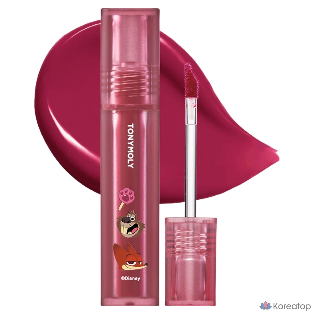 Тинт для губ Tony Moly Zootopia Edition Perfect Lips Shocking, 1 шт., N18 Very Jin Shocking