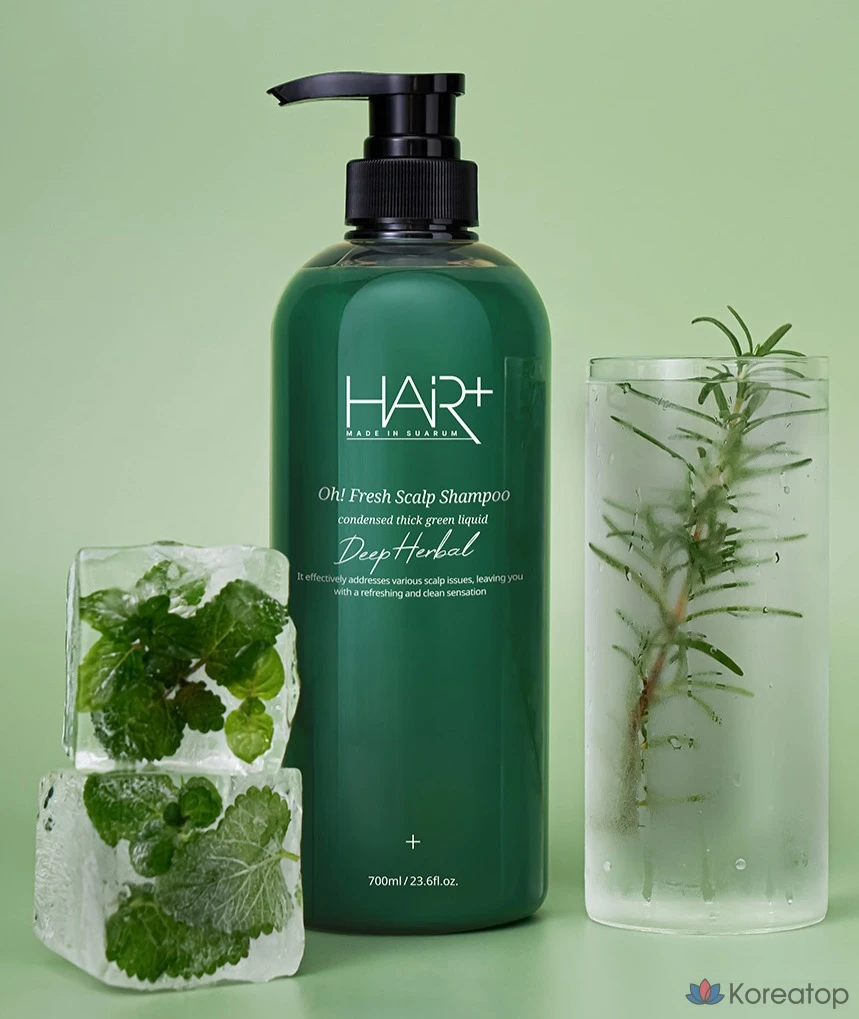 Шампунь для глубокого травяного очищения кожи головы Hair Plus Opresh с ароматом свежей зелени, 700 мл, 1 шт., фото 2