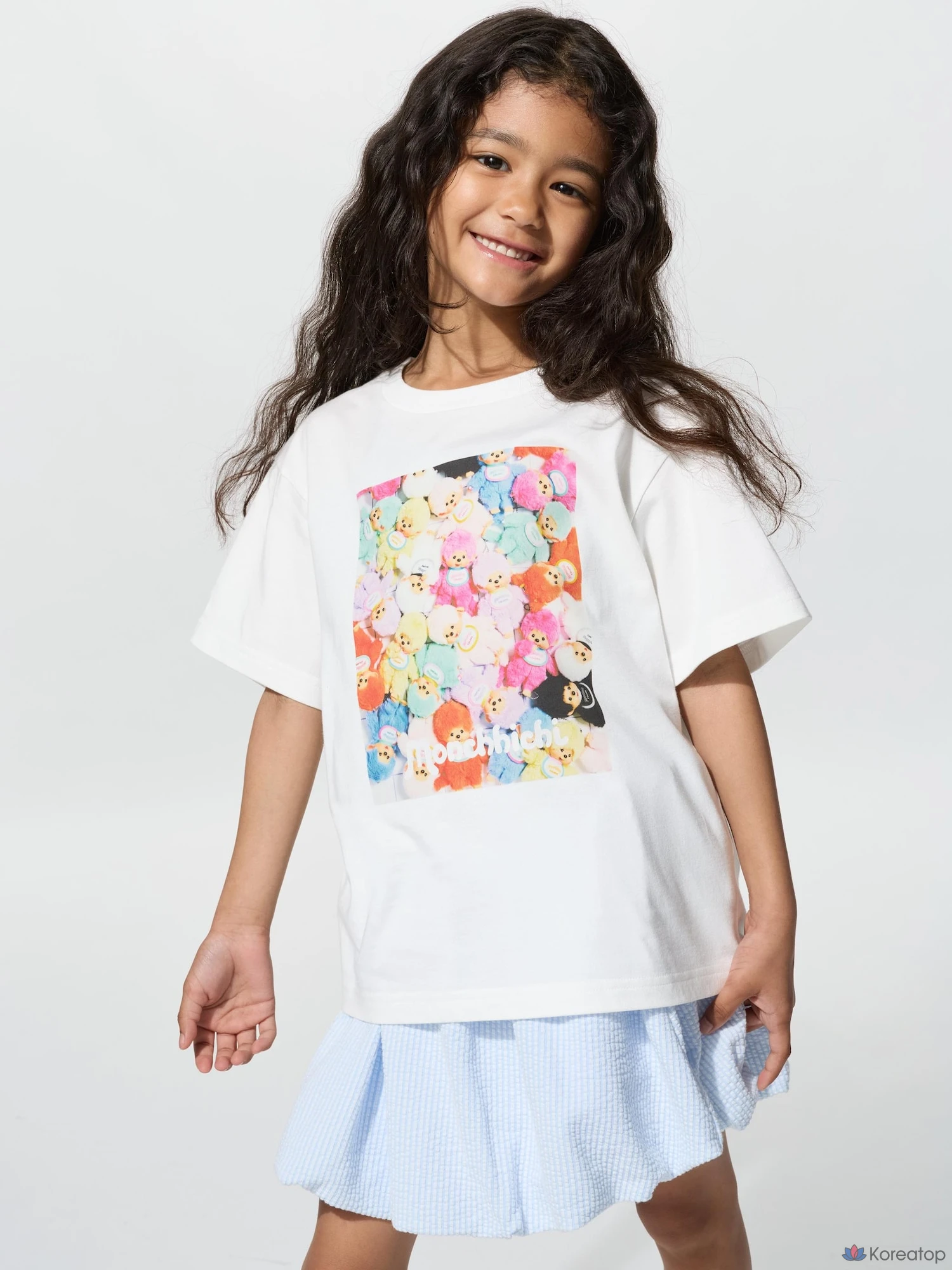 Футболка для девочек Uniqlo Monchhichi UT Graphic T