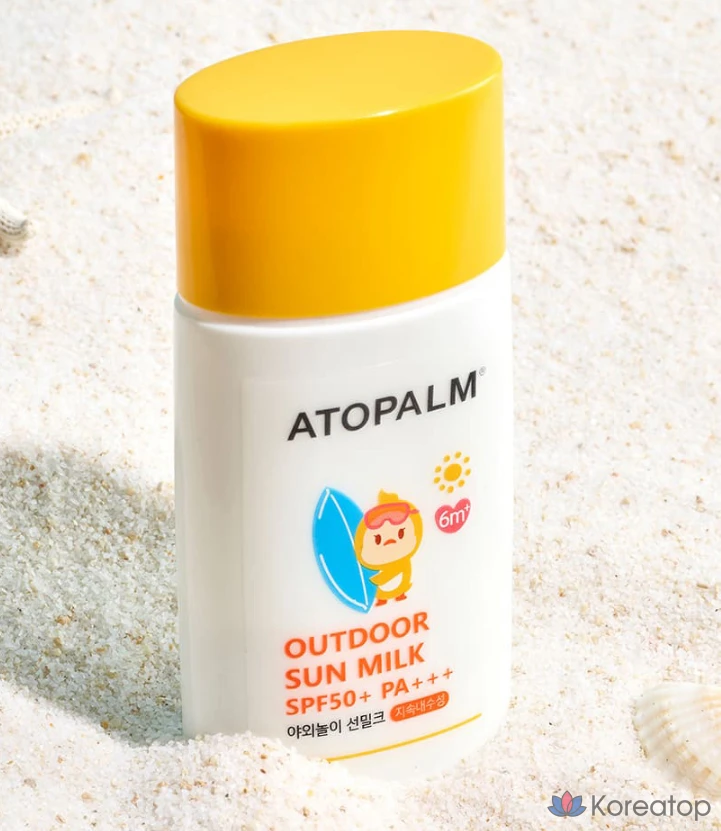 Солнцезащитный крем Atopalm Outdoor Play Waterproof Sun Milk SPF50+ PA+++, 55 г, 6 шт., фото 2