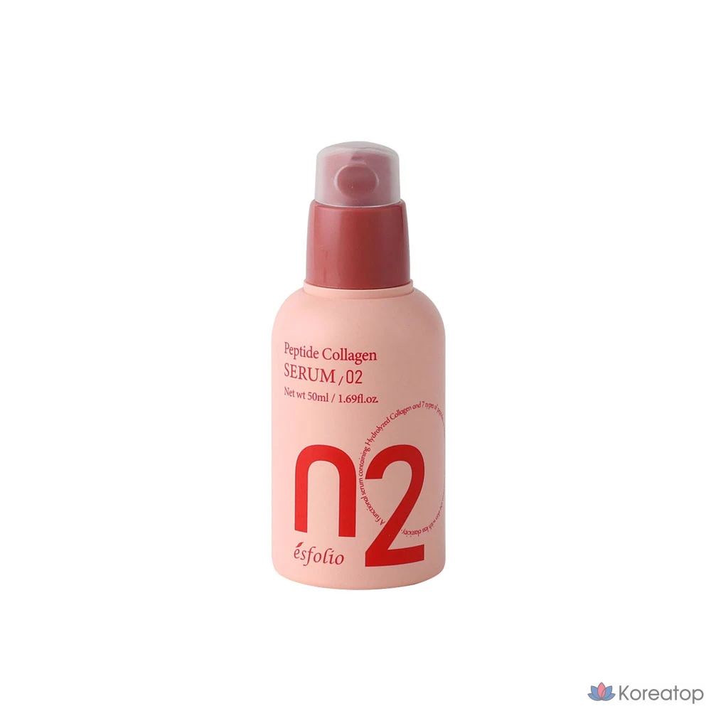 Базовый набор Esfolio Peptide Collagen из 4 средств с функцией разглаживания морщин (тоник + сыворотка + крем 70 г + крем для глаз 30 г), 1 шт.