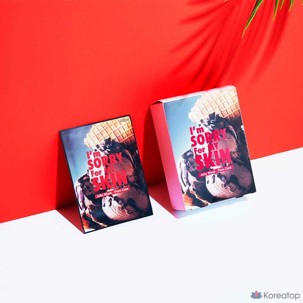 Набор гелевых масок для ухода за порами «I'm Sorry for My Skin Pore Care Sebum Balance Pore & Exfoliation Care», 20, 10 и 2 упаковок, фото 2