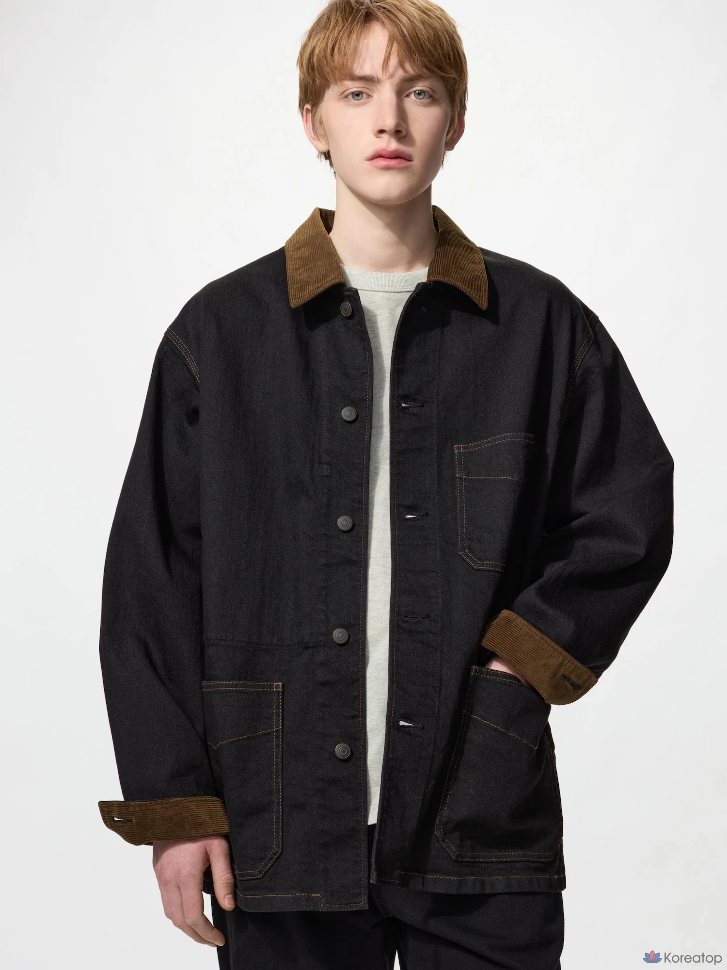 Комбинезон Uniqlo Denim Coverall, джинсовый