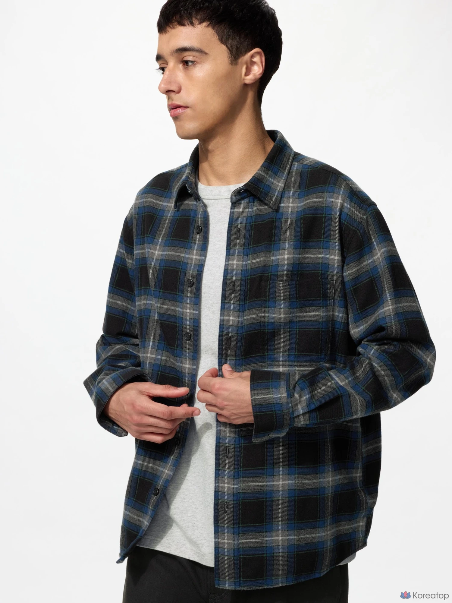Рубашка Uniqlo Flannel Shirt Tartan Check E