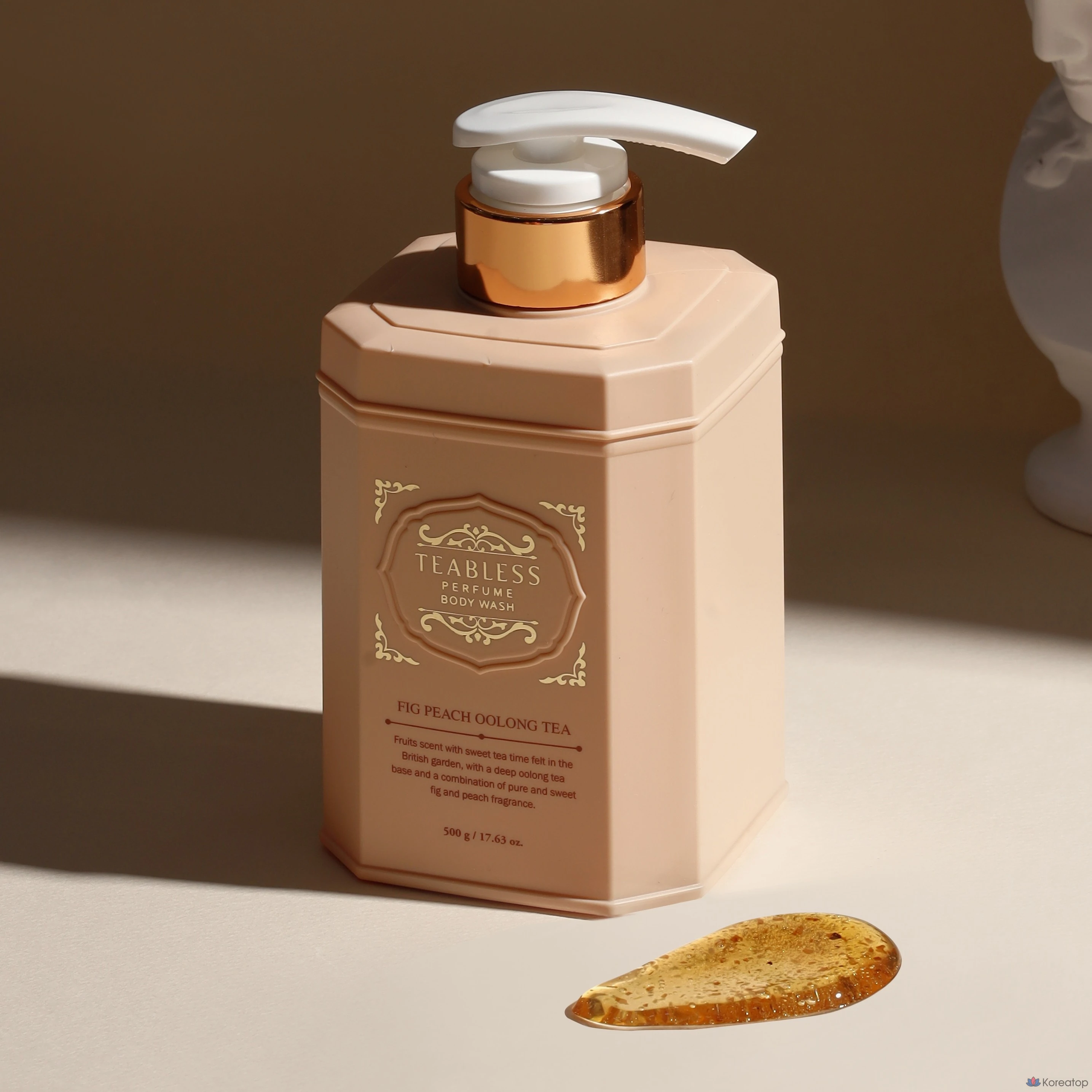 Гель для душа TEABLESS с ароматом чая улун, инжира и персика, 500 г, 1 шт.