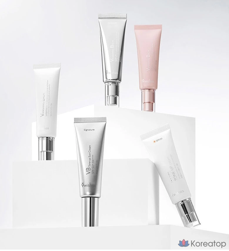 Тон-ап крем 9wishes Vegan Tone-up Cream SPF21, оттенок White, 50 мл, 1 шт.