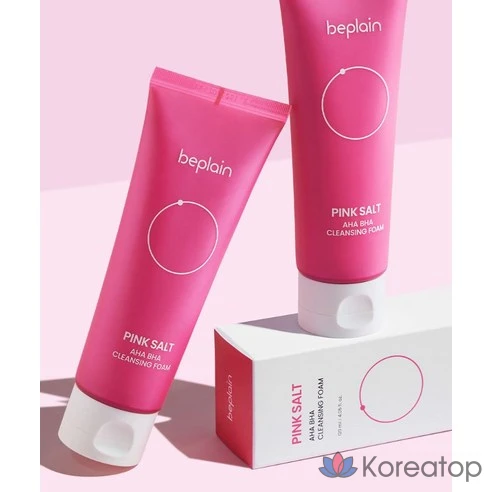 Очищающая пенка BePlain Pink Salt AHA BHA
