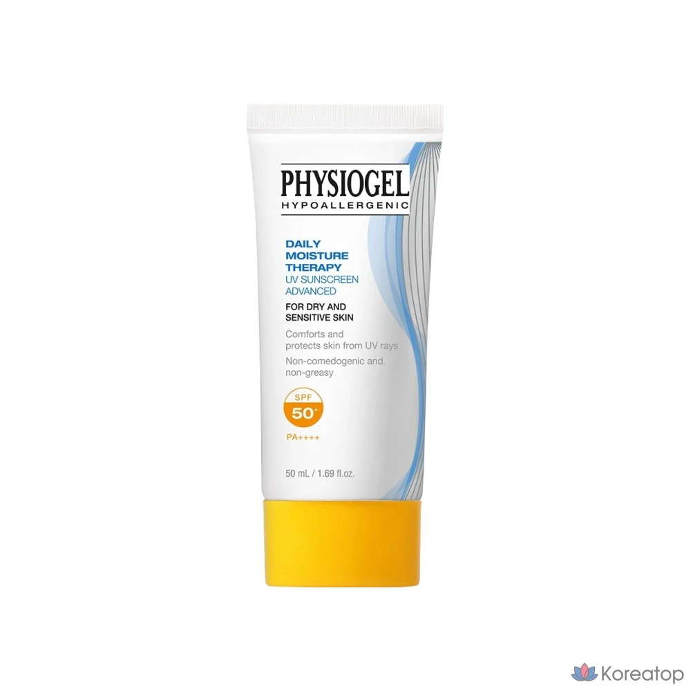 Увлажняющий солнцезащитный крем Physiogel Daily Moisture Therapy UV Sunscreen Advanced SPF50+ PA++++, 50 мл, 1 шт., фото 2