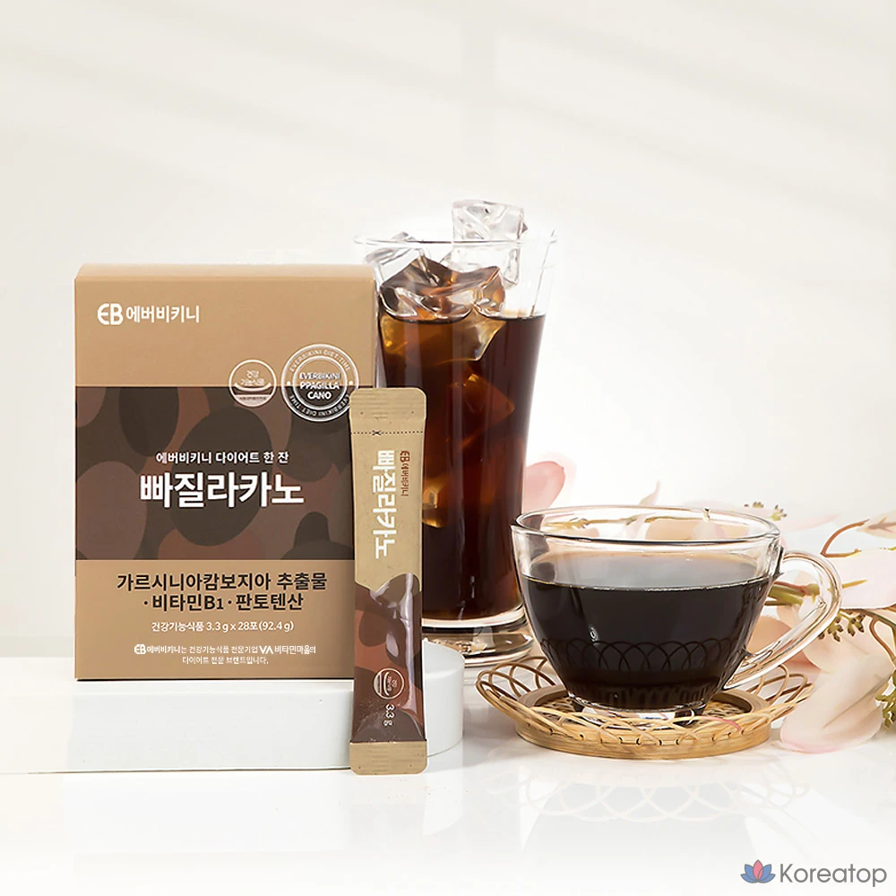 Напиток для похудения EverBikini Diet Hanjan Ppajillakano Coffee Flavor, 92,4 г, 28 шт.