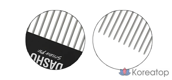 Расческа-помада DASHU Classic Styling Pick Pomade Comb, разные цвета, 1 шт.