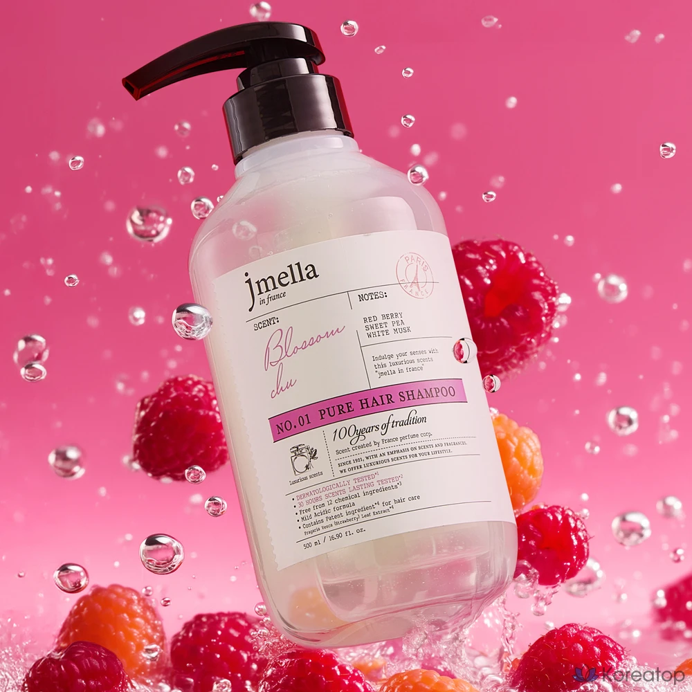 Шампунь для волос Pure Blossom с цветочно-ягодным ароматом, 500 мл, 1 шт.