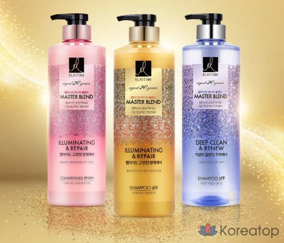 Мицеллярный очищающий шампунь Elastine Master Blend с базиликом и мандарином, 770 мл, 1 шт.