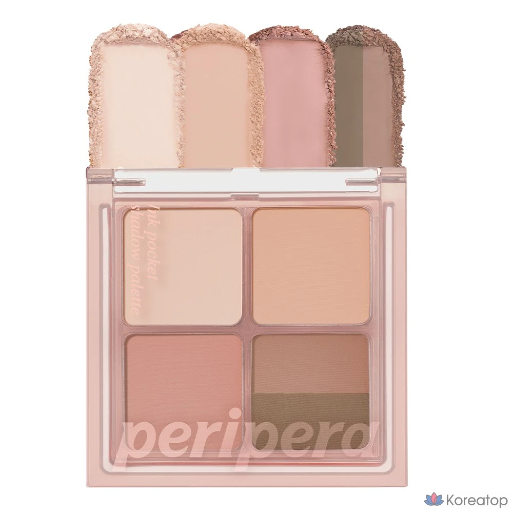 Палитра теней для век Peripera Ink Pocket Shadow Palette, оттенок 4 Mute, 1 шт.