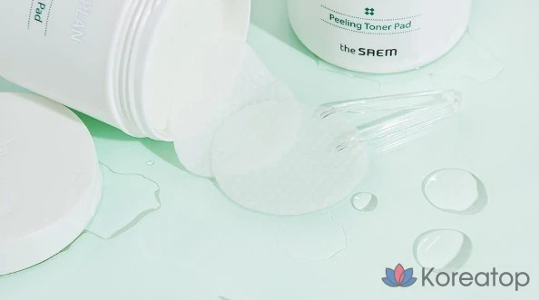 Набор «Тонизирующие подушечки для пилинга The Saem Derma Plan» 70 пенсов + сменный блок 50 пенсов, 1 комплект, 1 шт.