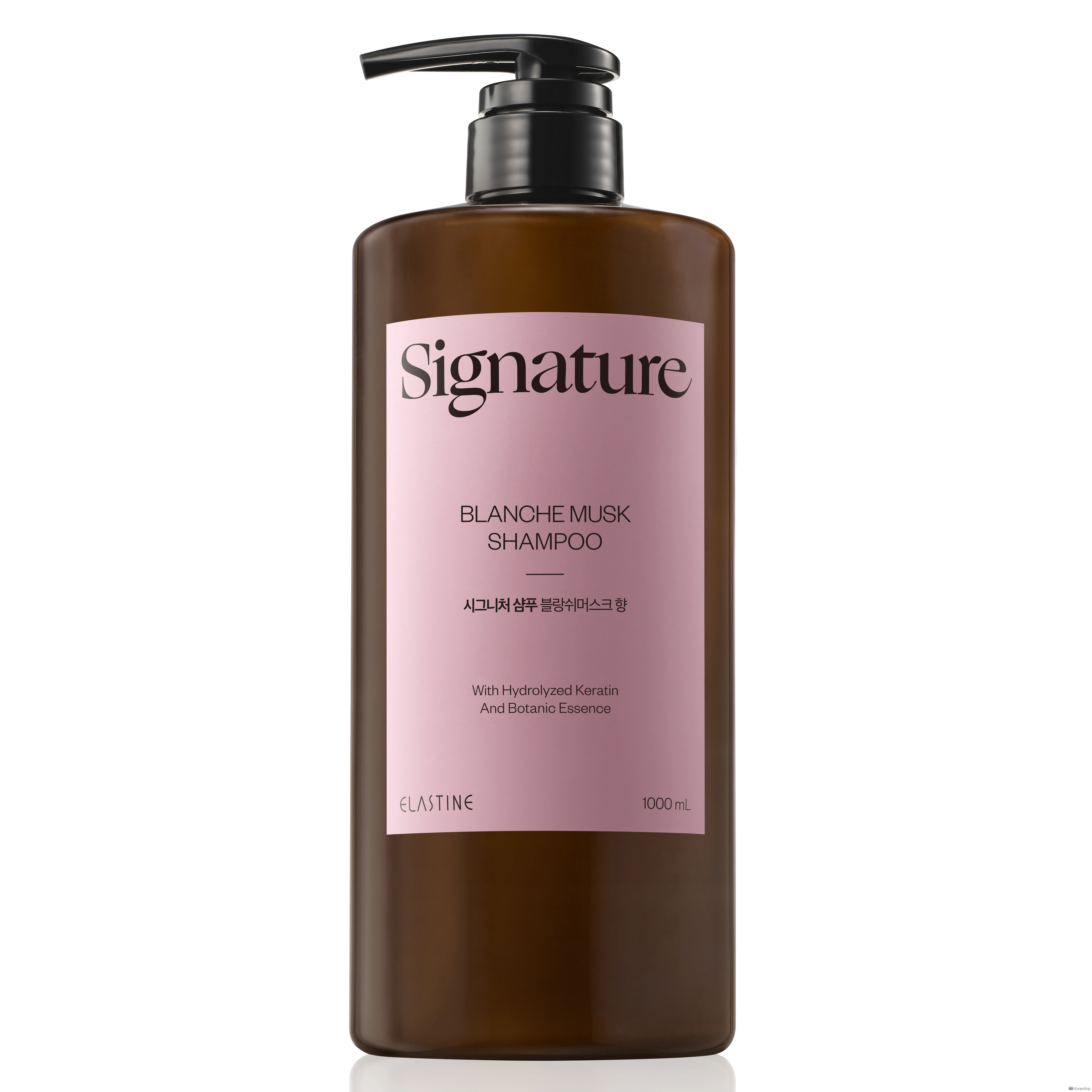 Шампунь Elastine Signature Scalp Care Damaged Hair Clinic с мягкой кислотностью, ароматом мускуса Blanche, 1 л, 1 шт.