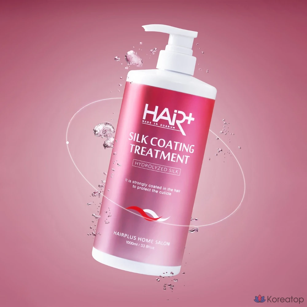 Средство для ухода за волосами Hair Plus Silk Coating Treatment с ароматом розовой ягоды и мускуса, 1 л, 1 шт.