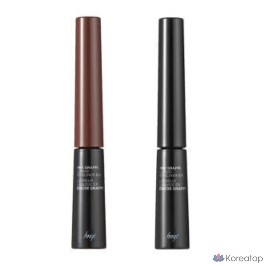 Жидкая подводка для глаз The Face Shop FMGT Inkgraphy Liquid Liner EX 5.5g, Deep Black, 1 шт.