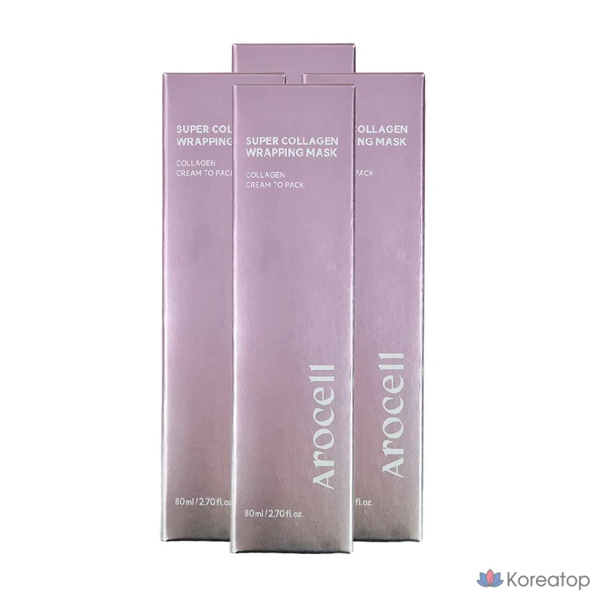 Обертывающая маска Arocell Super Collagen, 1 упаковка, 5 упаковок, фото 3