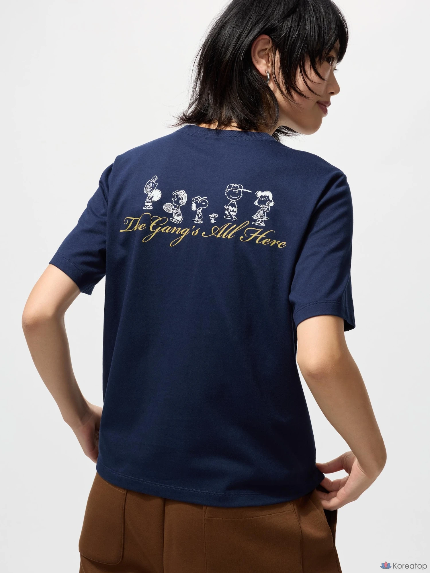 Футболка Uniqlo Peanuts UT Graphic T, черный