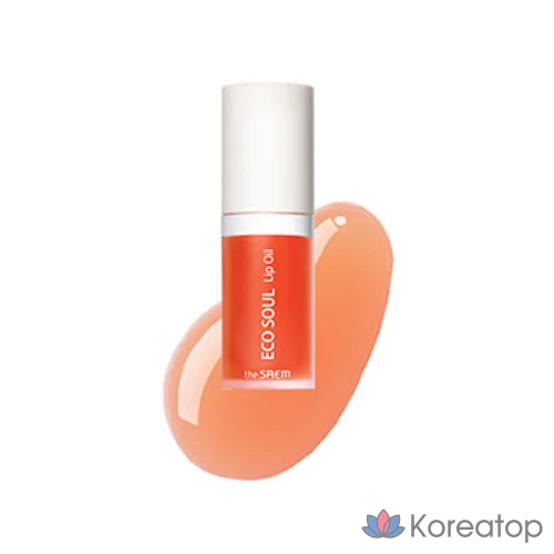 Масло для губ The Saem Eco Soul, 3 оттенка грейпфрута, 6 мл, 1 шт., фото 2