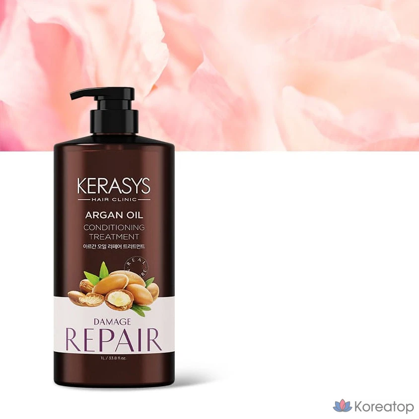 Средство для ухода за волосами KeraSys с аргановым маслом, 1 л, 1 шт.