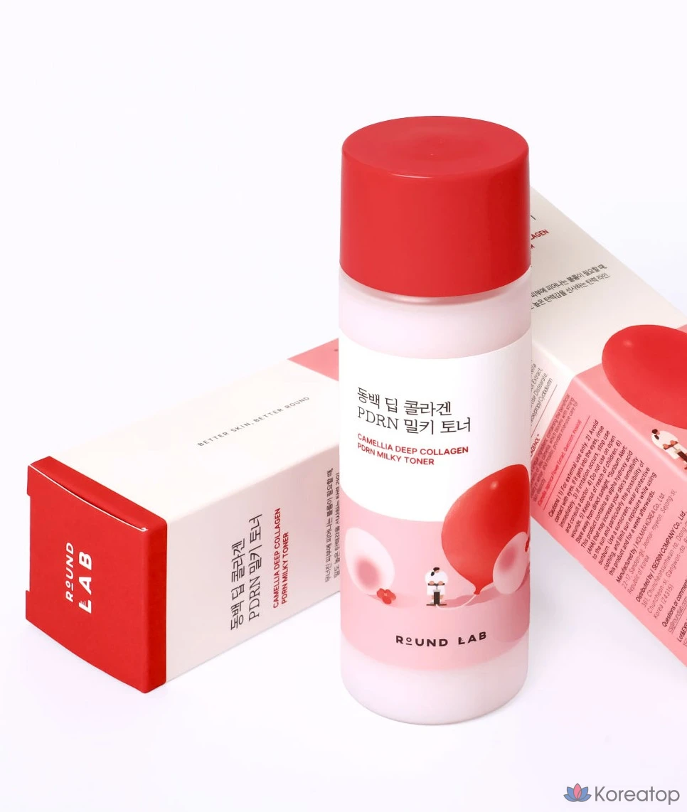 Тоник Round Lab Camellia Deep Collagen PDRN Milky Toner, 1 шт., 150 мл