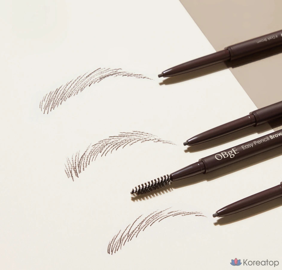 Карандаш для бровей OBge Easy Pencil Brow, 0,08 г, темно-серый, 1 шт., фото 9